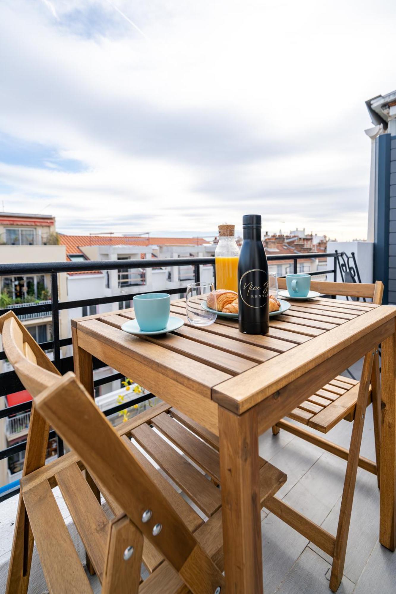 Top Floor Terrace - Dernier Etage Terrasse Cosy Nice Extérieur photo